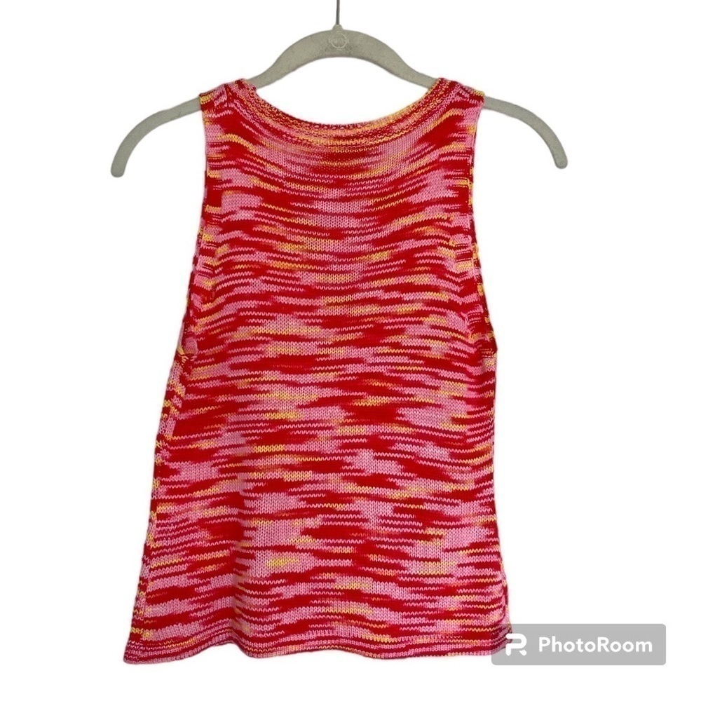 *3/20* C+D+M Sleeveless Multicolor Knit Top - Picture 4 of 7
